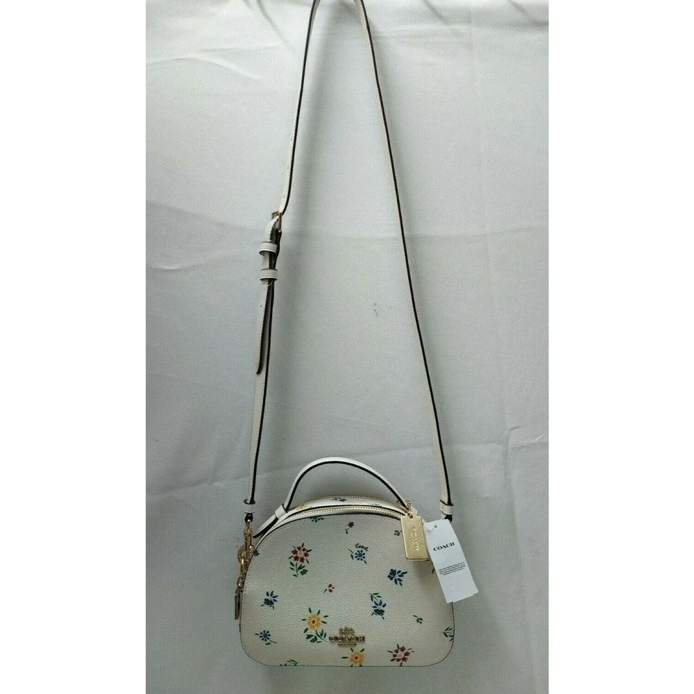 Coach Serena Multicolor Leather Floral Zipper Satchel Crossbody Bag - NWT $328